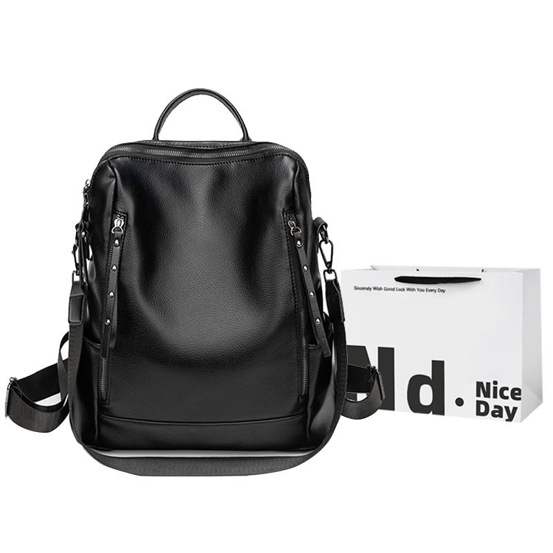 SWIMADE SWIMADE Pu Backpack Regular Women's Black/Khaki/Blue