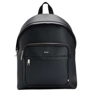 HUGO BOSS Recycled Leather Backpack Men's Black
