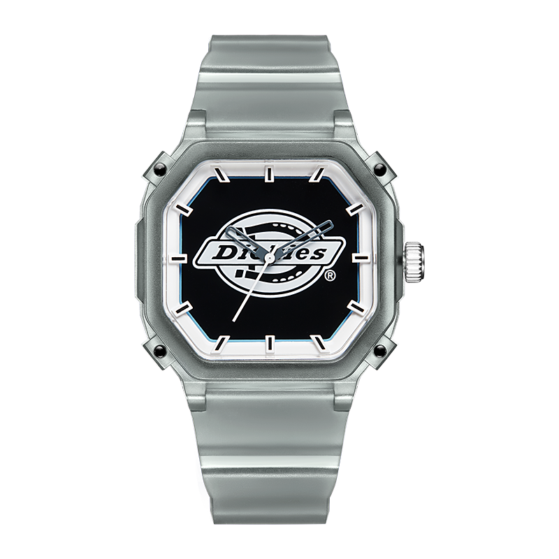 Dickies Wrist Watches Quartz Movement Silicone Strap Black Dial Unisex Couple Sports Watches