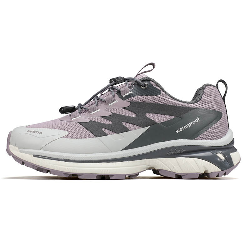 HUMTTO Textile, Synthetic Leather, TPU Support Rebound Grip Support Rebound Grip Low top Hiking Shoes Women's Pink Gray