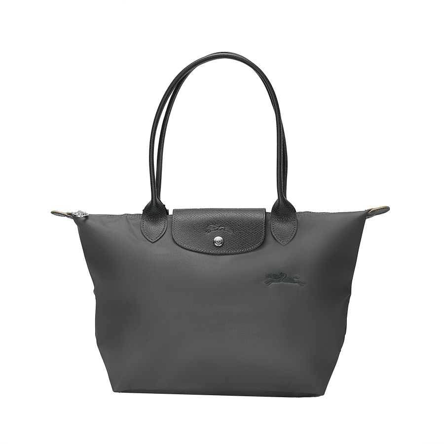 LONGCHAMP Le Pliage Green Recycled Canvas Shoulder Bag Women's Graphite