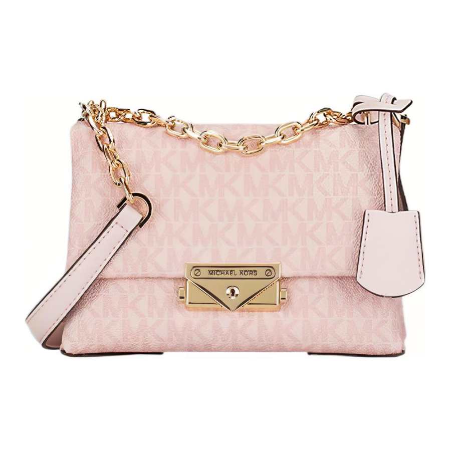 MICHAEL KORS Cece Canvas With Leather Shoulder Bag Small Women's Pink