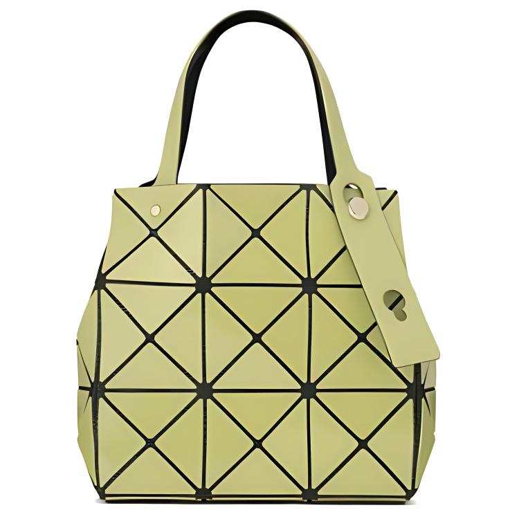 ISSEY MIYAKE PVC Tote Bag, Shopping Bag, Handbag Small Women's Green Jasmine