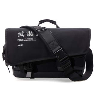 RIOREX Polyamide Messenger Bag Crossbody Bag Regular Unisex Black