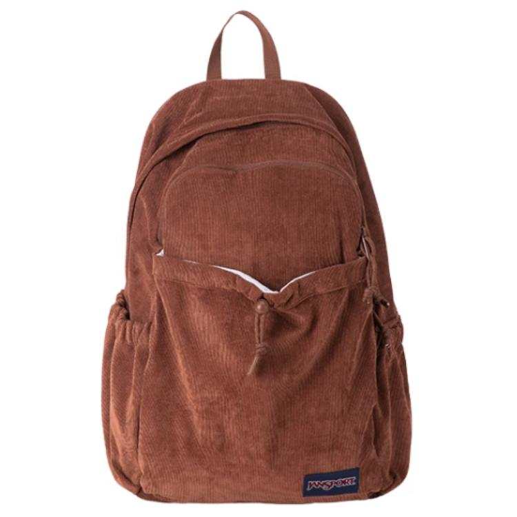 JanSport Corduroy Backpack Large Unisex Mocha