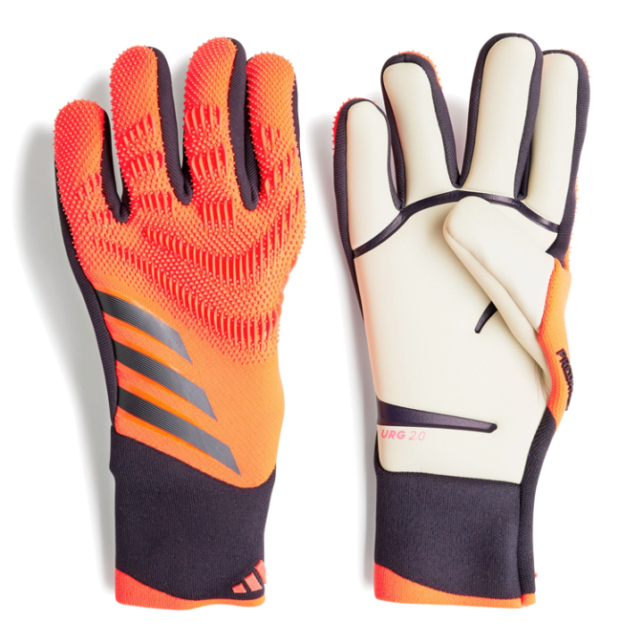 Adidas Adidas Recycled Polyester, Elastane, Polyamide, Foam Latex, Silicone Gloves Unisex Orange