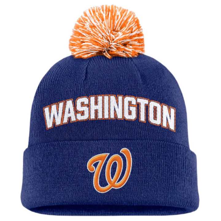 Nike Nike Washington Nationals Peak Men's Nike Mlb Cuffed Pom Beanie