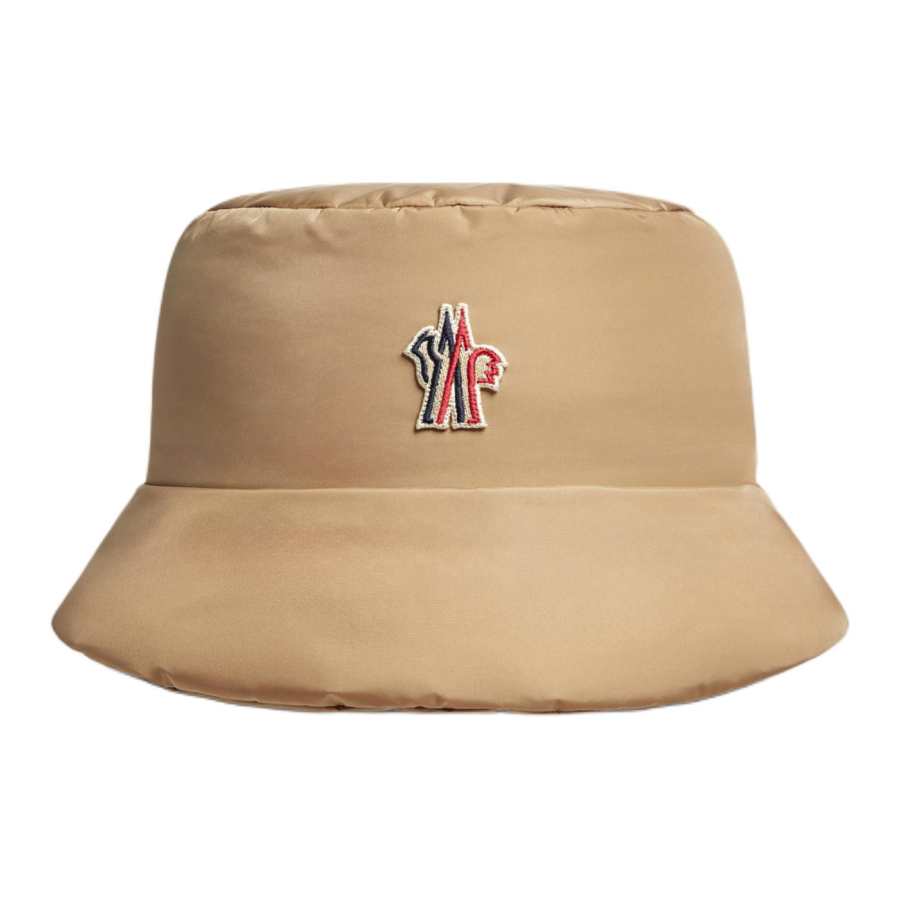 Moncler Grenoble Fleece Lining Wool, Nylon Bucket Hats Unisex Light Umber