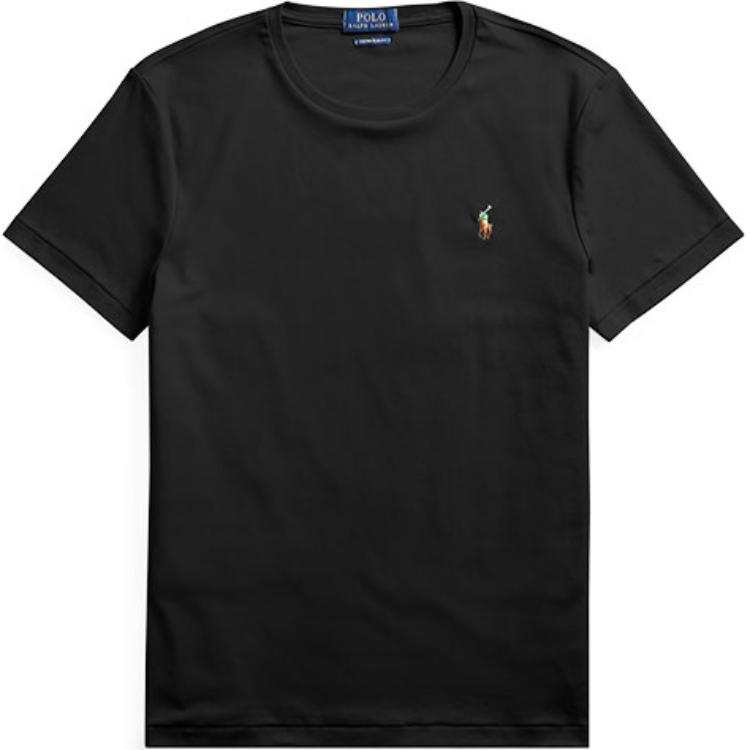 Polo Ralph Lauren T Shirt Custom Slim Fit Men's Polo Black