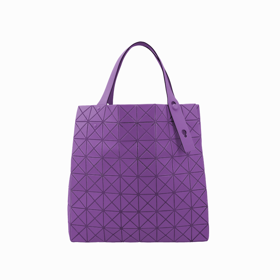 ISSEY MIYAKE Prism PVC Resin Tote Bag, Shopping Bag, Handbag Women's Purple
