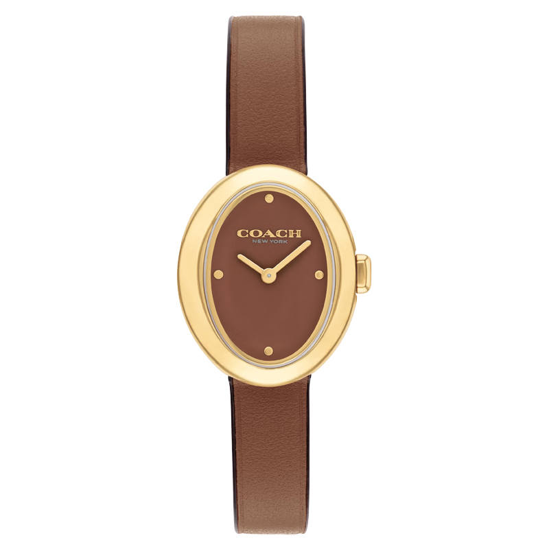 COACH Sammy Wrist Watches Quartz Movement Tan Watch Dial Women's Watch