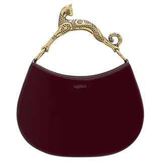 Lanvin Curve-Edged Small Cat Handled Tote Bag