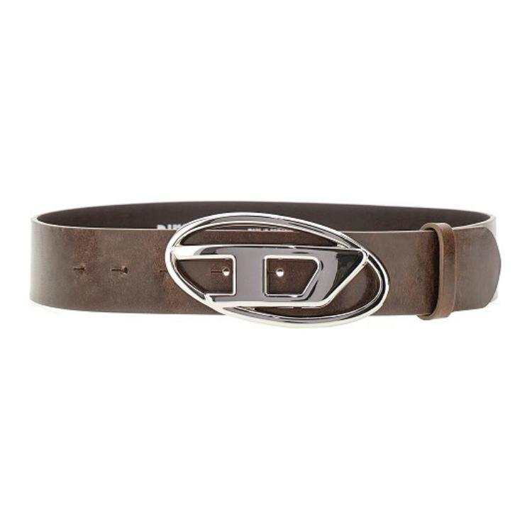 DIESEL DIESEL Logo-buckle Leather Belt