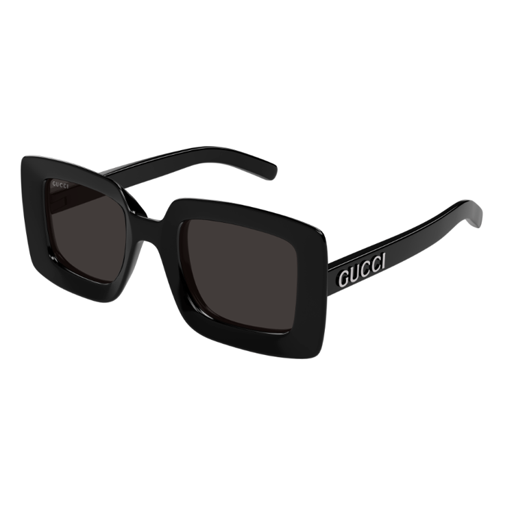 GUCCI Square Sunglasses Women's Black