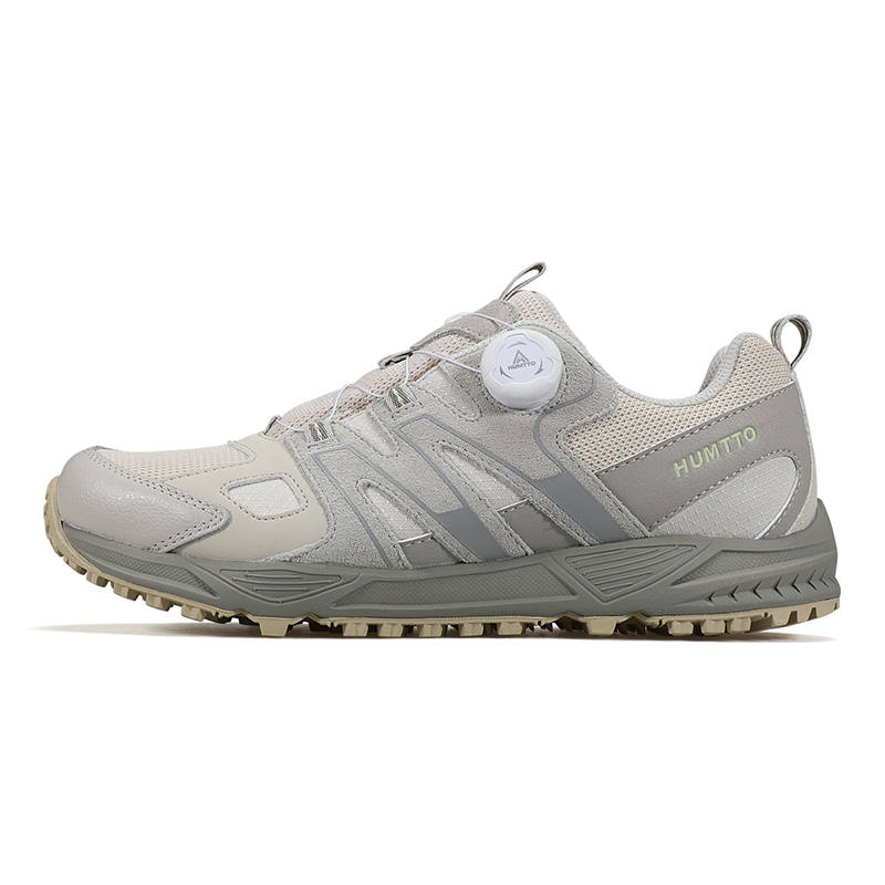 HUMTTO Classic And Versatile Cushioning Slip Resistant Cushioning Slip Resistant Low top Outdoor Shoes Men's Beige Gray