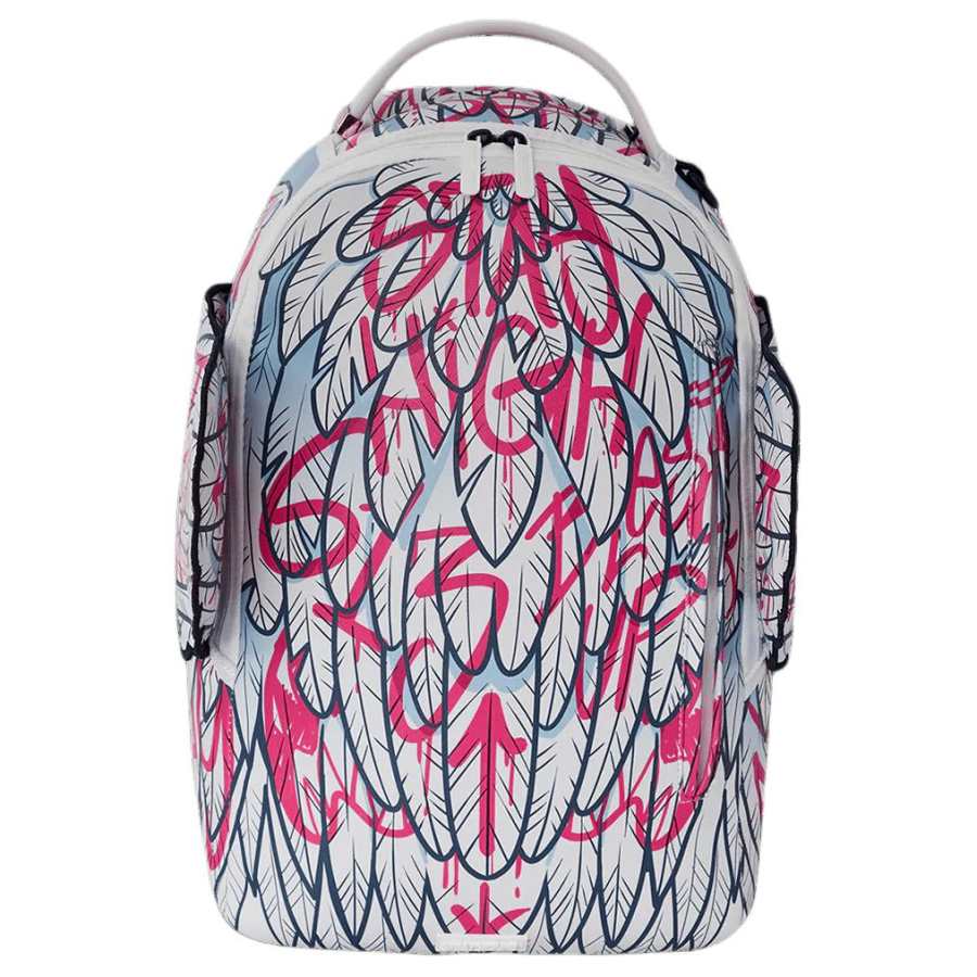 SPRAYGROUND SPRAYGROUND Artificial Leather Backpack Unisex White & Red