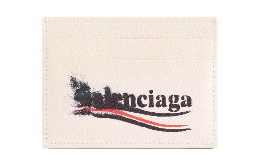 Balenciaga Logo Printed Cash Card Holder
