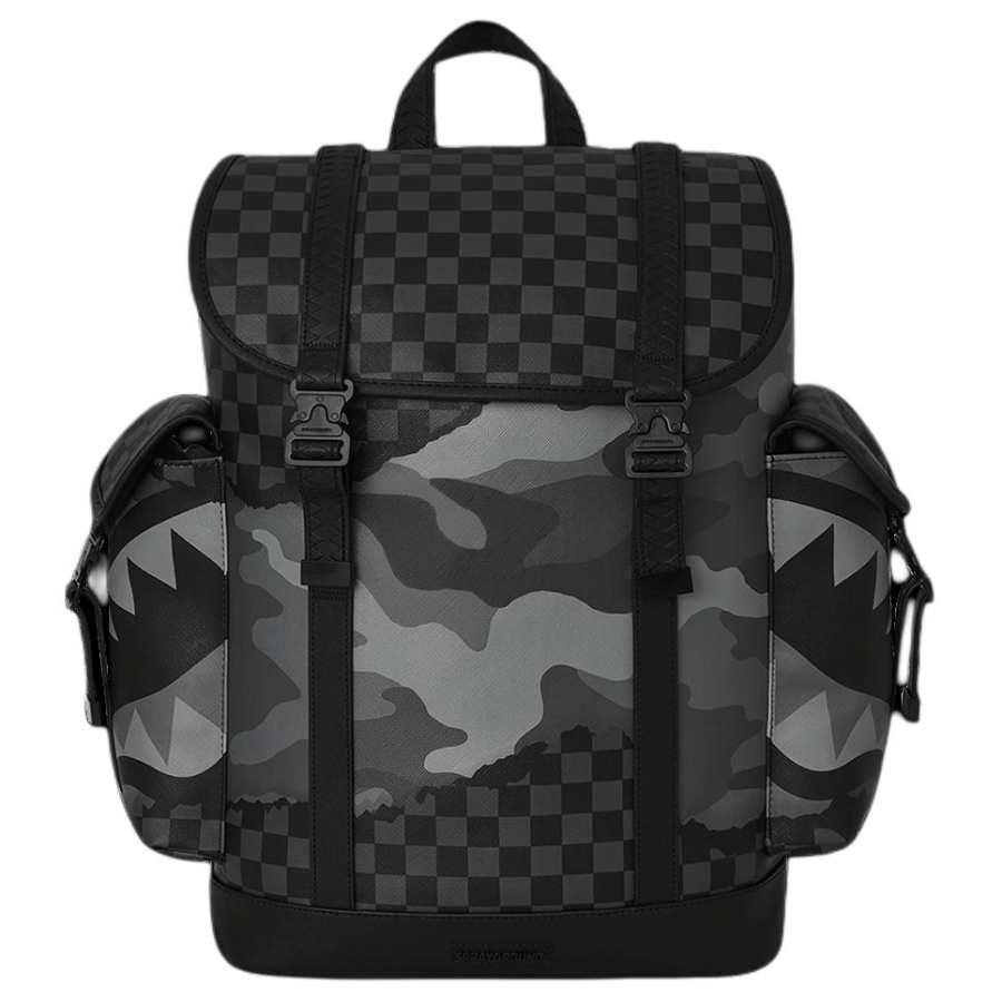 SPRAYGROUND SPRAYGROUND Artificial Leather Backpack Men's Black