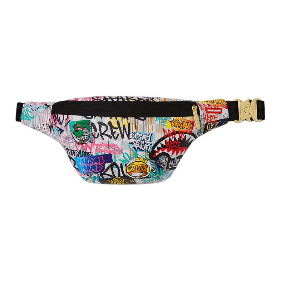 SPRAYGROUND SPRAYGROUND Artificial Leather Fanny Pack Unisex Multicolor