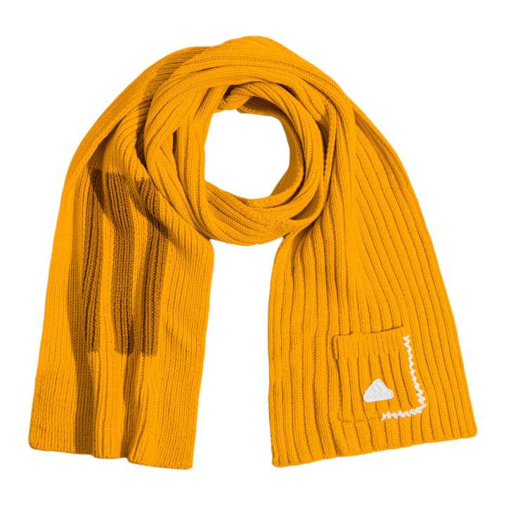 Adidas Adidas Acrylic Knit Scarves Unisex Yellow