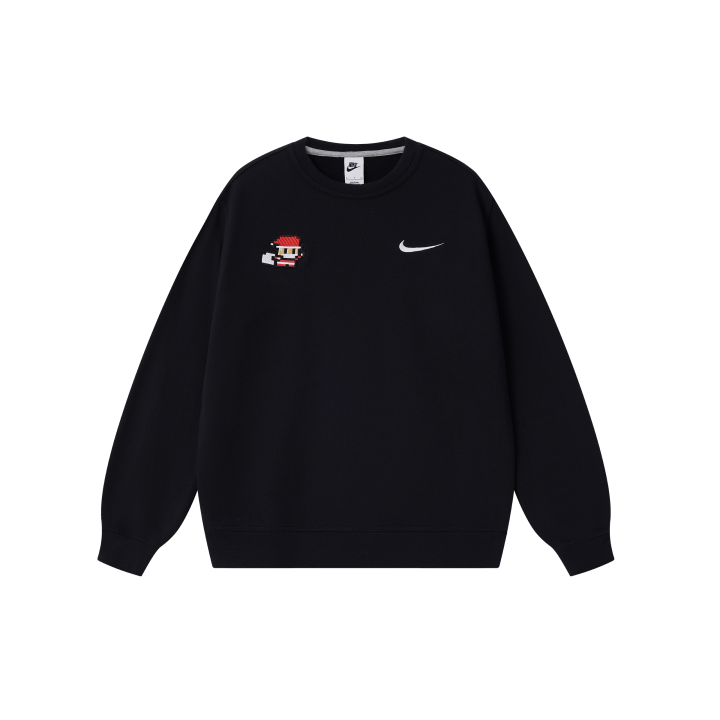 Nike Nike Sweatshirts Unisex Black Crew Neck Thin Regular