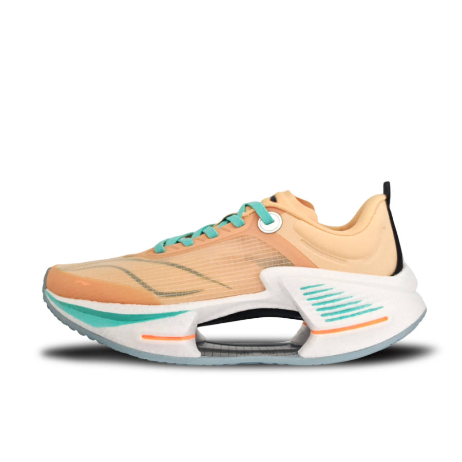 Li-Ning Li Ning Shadow 3 Essential Breathable Support Rebound Low top Casual Running Shoes Men's Orange Green