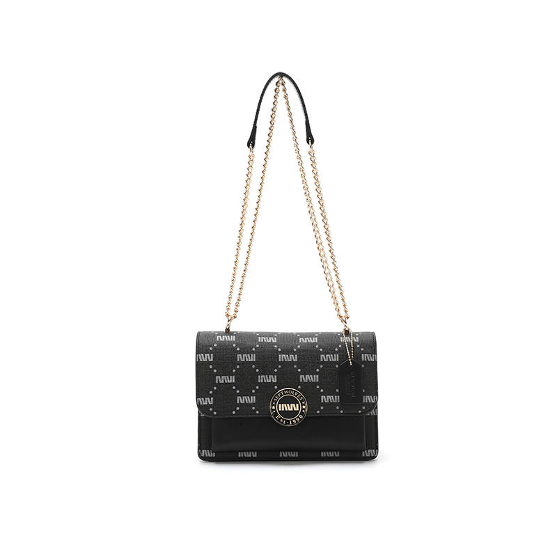 SEPTWOLVES Pu Crossbody Bag Regular Women's Black