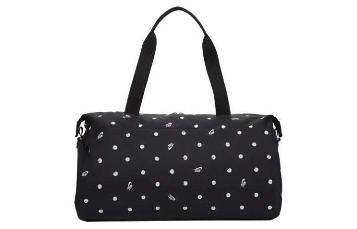 Nike Nike Polyester Gym Bag Crossbody Shoulder Tote Regular Unisex Black