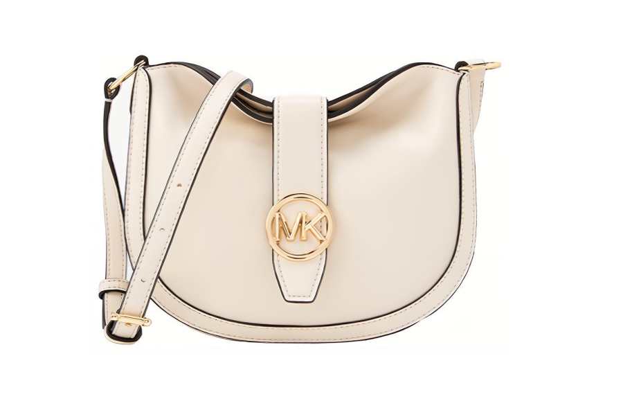 MICHAEL KORS Gabby Artificial Leather Shoulder Bag, Crossbody Bag Small Women's White