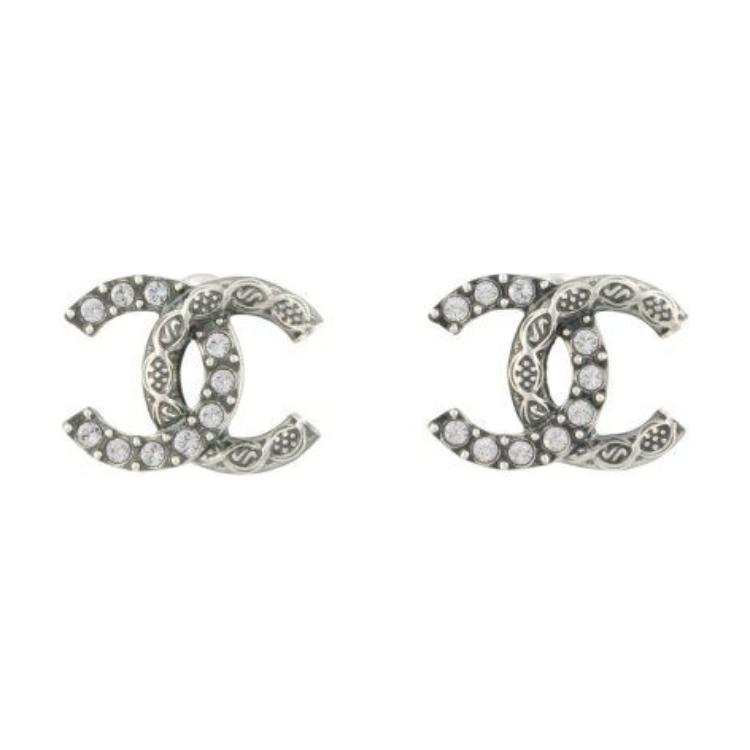 CHANEL CHANEL Metal Earrings Women's Silver
