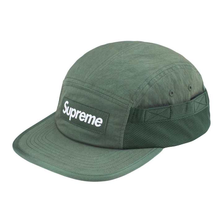 Supreme Supreme Nylon Baseball Caps Unisex Green/Red/Black/Silver