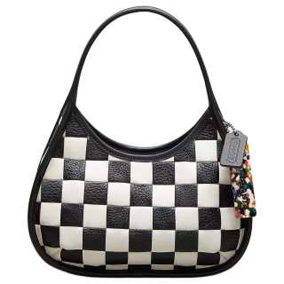 Coachtopia Leather Handbag Large Women's Black & Chalk