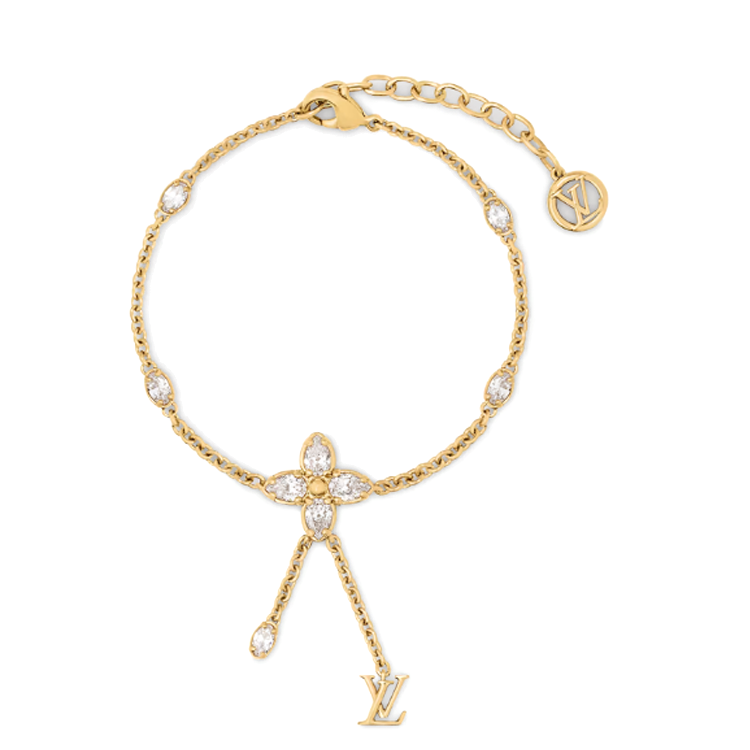 LOUIS VUITTON DAZZLE Metal Bracelets Women's Gold