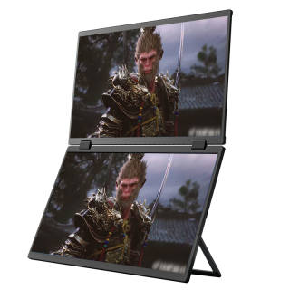 EIMIO E11 15.6 Inches IPS Panel Portable Monitor Foldable Dual Screen Office Trading Gaming Extended Large Display