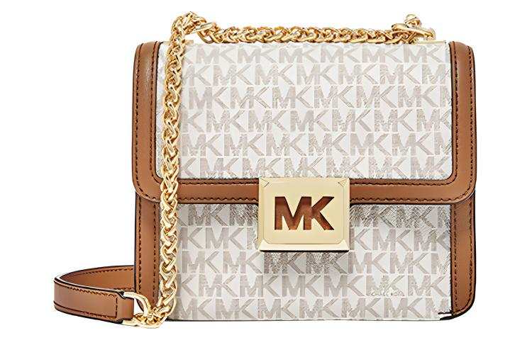 MICHAEL KORS Sonia Artificial Leather Shoulder Bag Women's Vanilla White