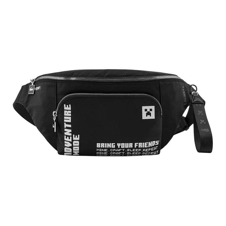LACOSTE Polyamide One Shoulder Crossbody Fanny Pack Small Women's Black
