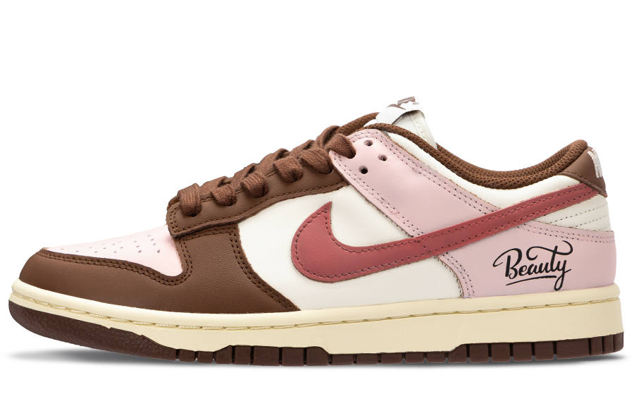 Nike Nike Dunk Dirty Pink COCO Slip Resistant, Abrasion Resistant, Lightweight Low top Skateboard Shoes Women's Brown Pink
