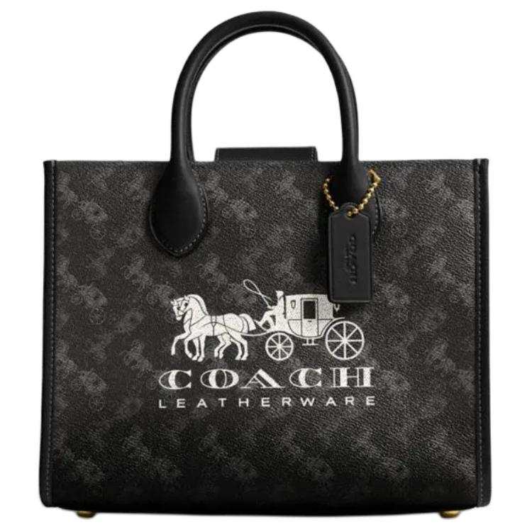 COACH Ace Artificial Leather With Cow Leather Tote Bag, Shopping Bag, Shoulder Bag, Crossbody Bag, Handbag Medium