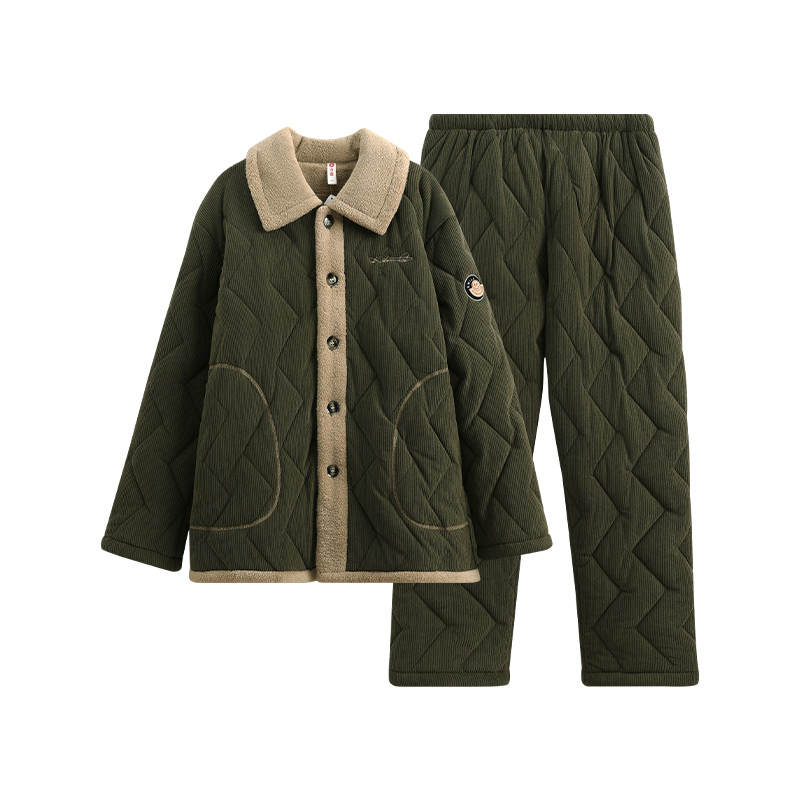 FENTENG FENTENG Pajama Set Men's Olive Green
