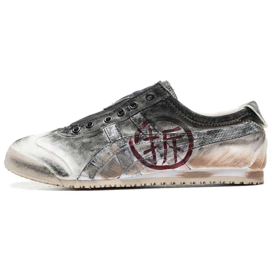 Onitsuka Tiger MEXICO 66 Slip Resistant Abrasion Resistant Low top Casual Shoes Unisex White Blue Red