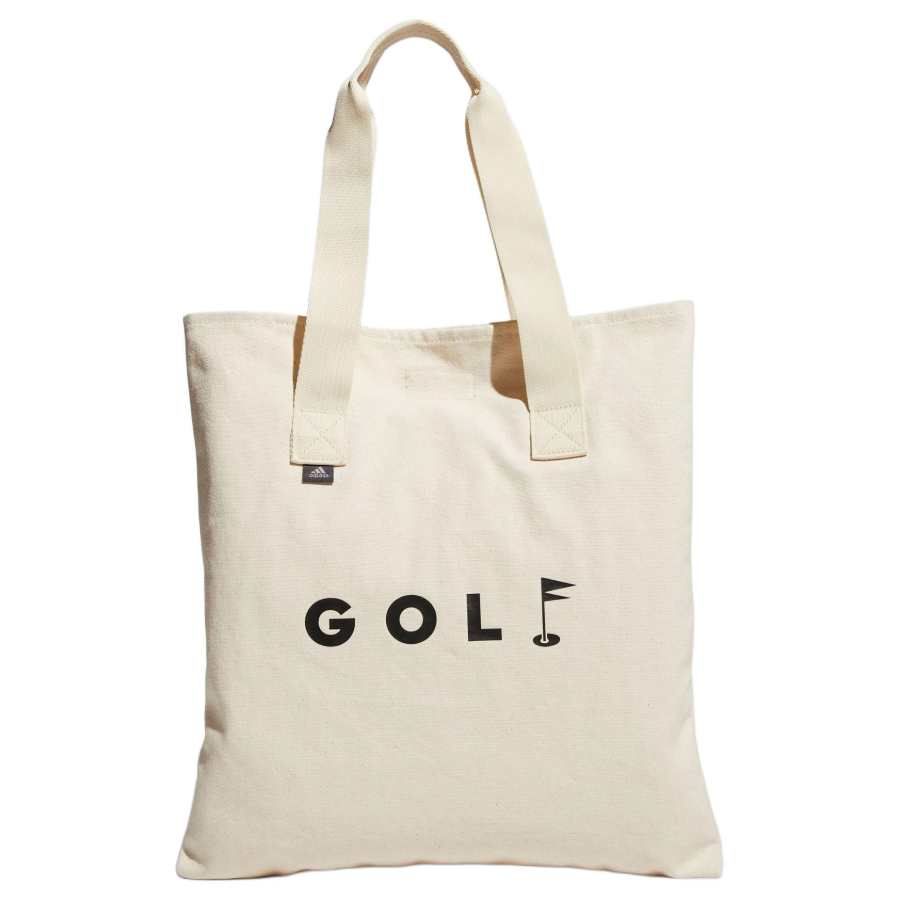 Adidas Adidas Cotton Tote Bag, Shopping Bag, Crossbody Bag, One Shoulder Handbag Unisex Natural