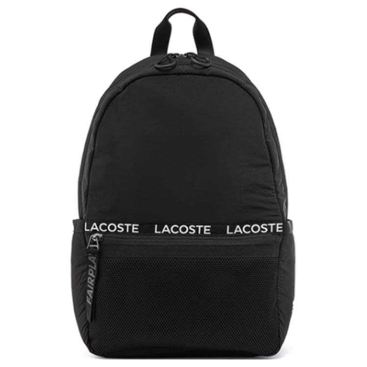 LACOSTE LACOSTE Polyamide Laptop Bag Backpack Medium Unisex Black