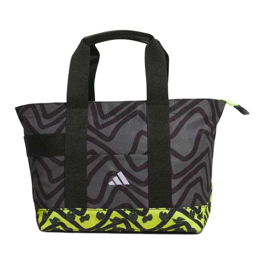 Adidas Adidas Codechaos Polyester Tote Bag, Shopping Bag, Handbag Unisex Carbon Gray With Lemon