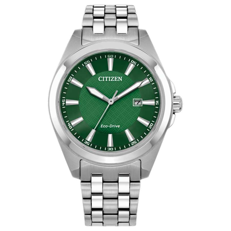 CITIZEN Eco Drive 100M Waterproof Light Powered Quartz Movement Stainless Steel Strap Watch