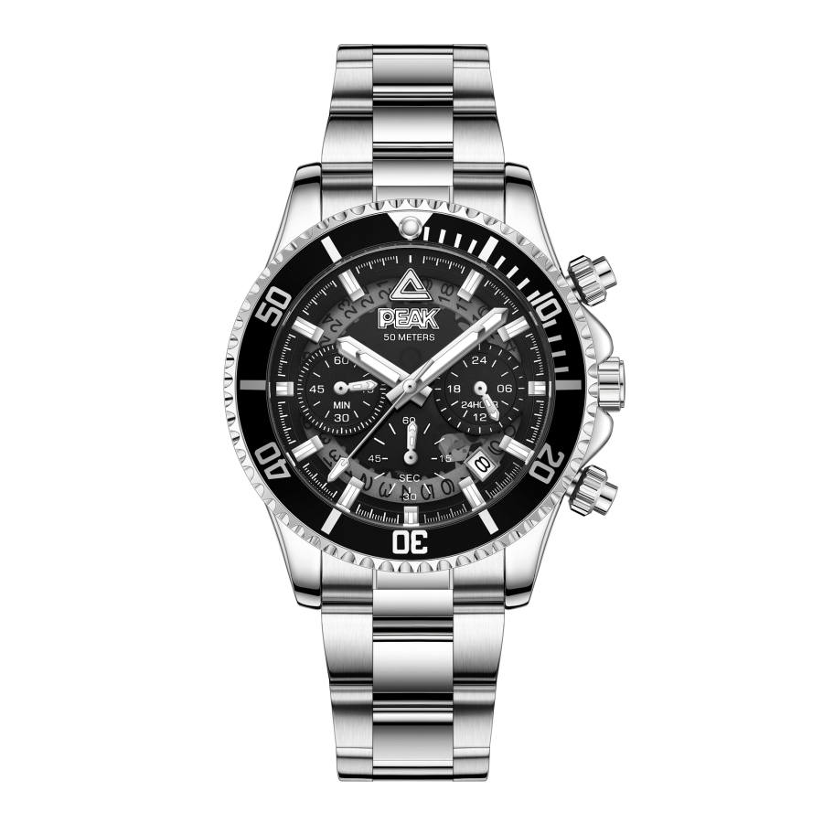PEAK Jadeite Green Collection Quartz Movement Stainless Steel Watchband Watch Men's Watches Green Dial