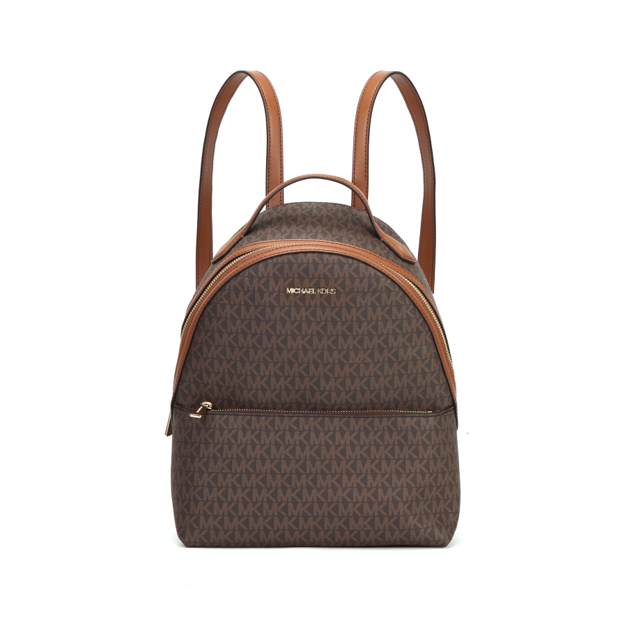 MICHAEL KORS MICHAEL KORS Coated Canvas Backpack Medium Women's Brown