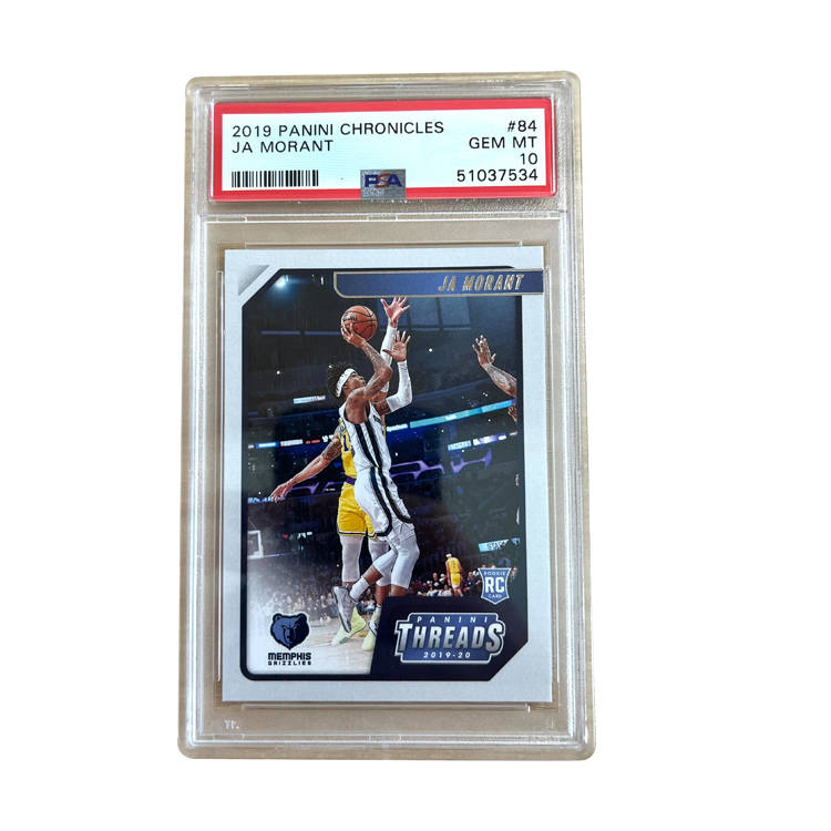 PANINI Morant, Grizzlies, Chronicles, Rising Stars Card, Basketball Star Card, PSA 10/10 Perfect Condition Graded Cards