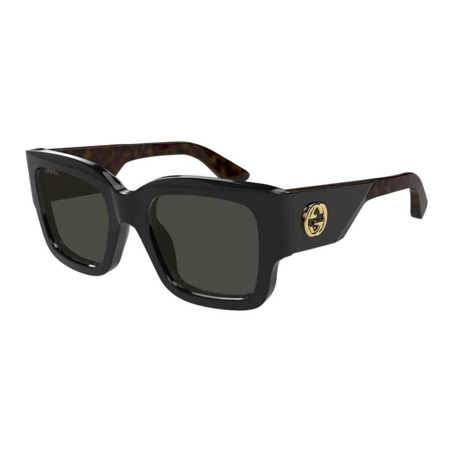 GUCCI Acetate Square Sunglasses Unisex Black