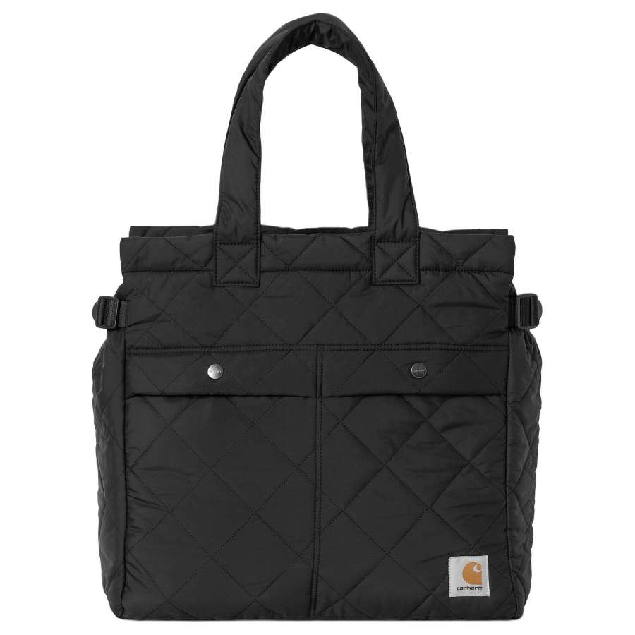Carhartt WIP Polyester Tote Bag, Shopping Bag, Shoulder Bag, Handbag Unisex Black