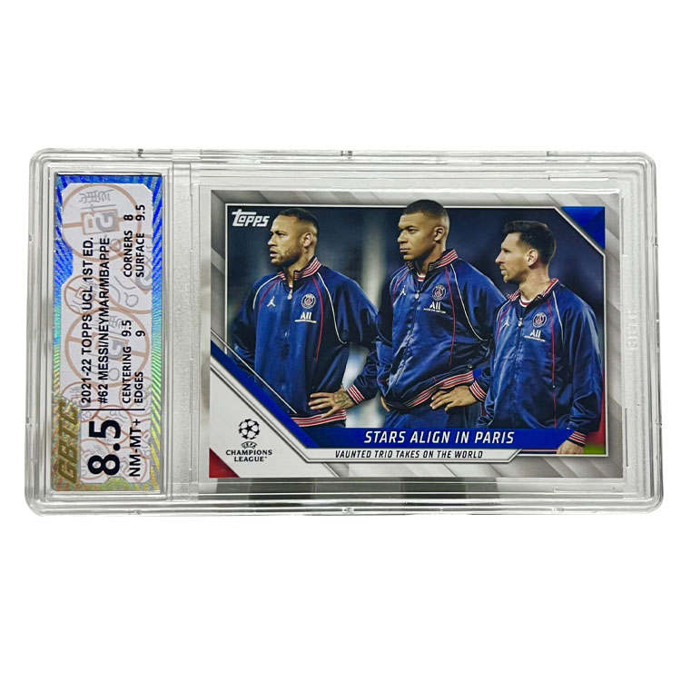 Topps Messi Mbappé, Neymar, Superstar Cards, Golden Era Of Paris, 3 Persons Warm Up Moment Image Selection GBTC